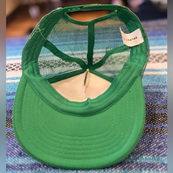 ☮️ VINTAGE “Well Being” SnapBack green hat - Picture 5 of 5